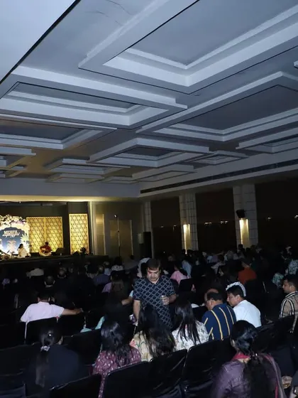 The packed auditorium for our concert in Ranchi, Jharkhand.