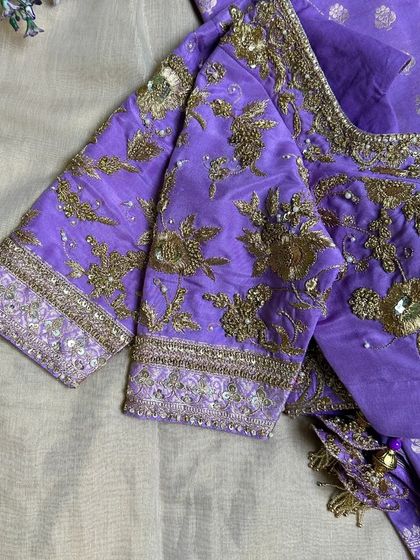 Blouse House by Mahitha Prasad - Custom Blouse Design & Embroidery A Closer Look: The Art of Embroidery photo 46