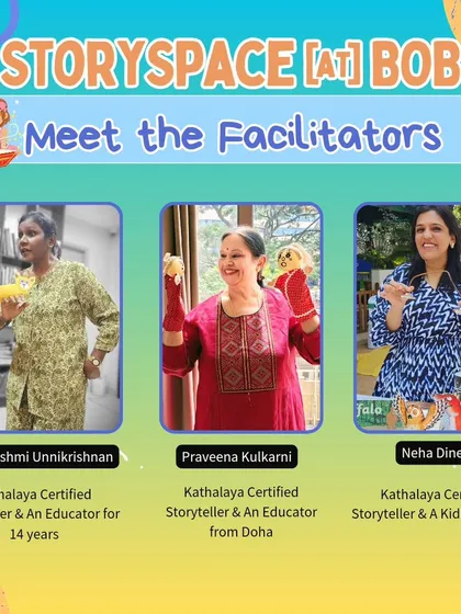 Meet the certified Kathalaya storytellers who facilitate our Storyspace sessions. Our educators have years of experience and use a well-researched curriculum to make learning fun and engaging.