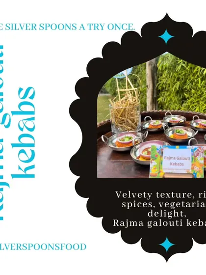 A feature on the Rajma Galouti Kebabs from a kids' party. These soft, flavorful kebabs are a delicious and easy-to-eat appetizer for guests of all ages.