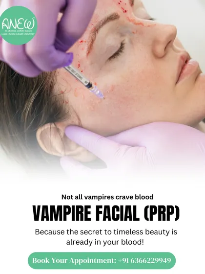 The secret to timeless beauty is already in your blood. The Vampire Facial, or PRP (Platelet-Rich Plasma) therapy, uses your own growth factors to boost collagen, even out skin tone, and deeply rejuvenate the skin for a natural, radiant glow.