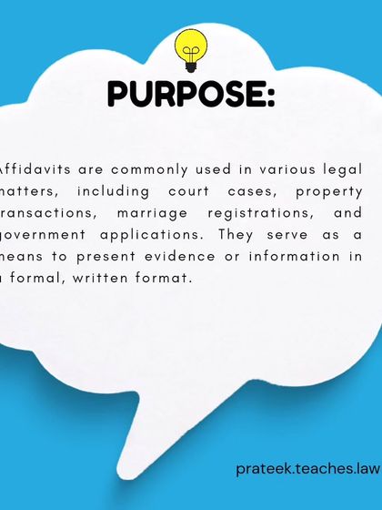 Affidavits are commonly used in court cases, property transactions, and government applications to present evidence or information in a formal written format.