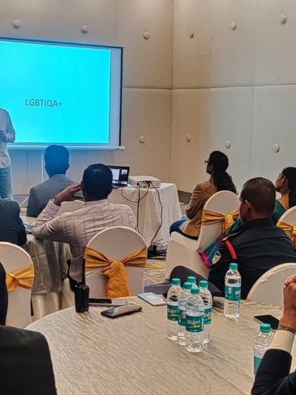 Another view of the inclusivity session, showing our commitment to using our spaces for education and social progress.