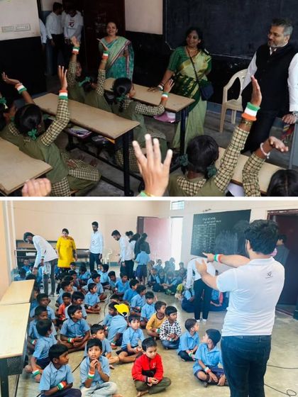 Observing a classroom activity where students are learning and participating with discipline and enthusiasm. A well-organized learning environment is essential for growth.