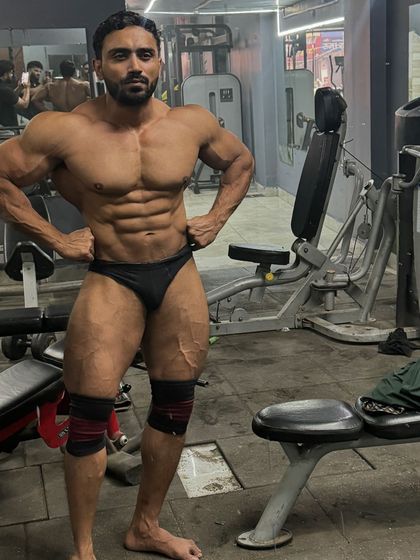 Current update. Posing in the gym.