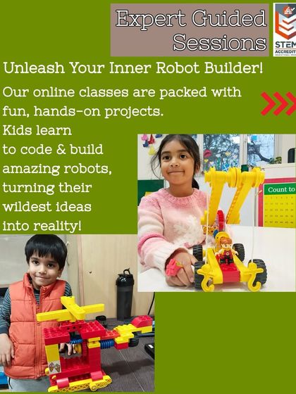 My expert-guided online classes are packed with fun, hands-on projects. I help kids learn to code and build amazing robots, turning their wildest ideas into reality.