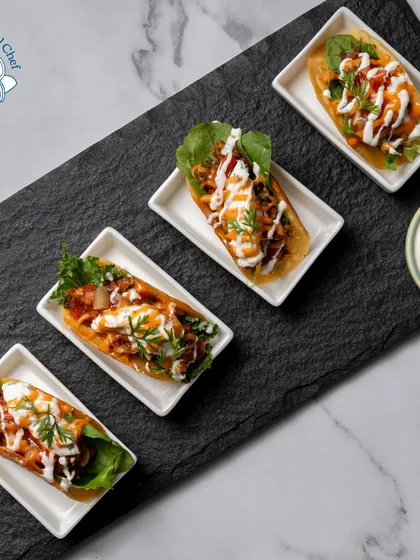 My mini tacos are always a hit. Served in individual dishes, they are packed with flavor and easy for guests to enjoy while networking. I can customize the fillings to suit any taste, from spicy chicken to savory vegetarian options.