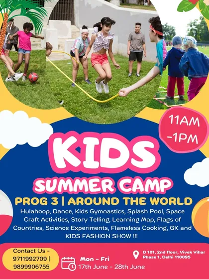 Travel the globe in Program 3, 'Around the World'! Learn about different countries, create space crafts, and end with a grand fashion show.