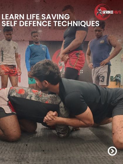 Learn life-saving self-defense techniques like this ground control position. Our classes teach you how to handle real-world situations with confidence.