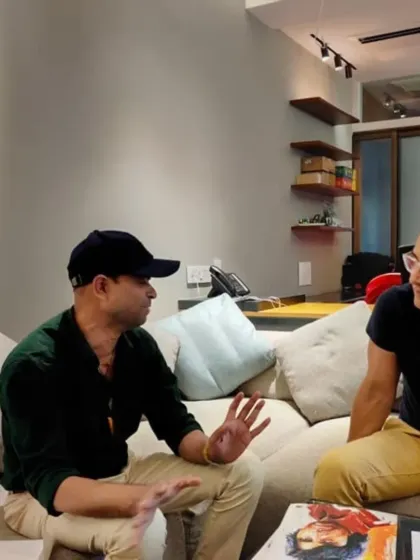 A candid conversation with Aamir Khan ji at his home during the release of my 2020 star calendar.