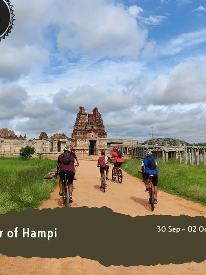 Our 'Tour of Hampi' is a 3-day, 3-night immersive experience, cycling through the heart of the Vijayanagara Empire's ruins.