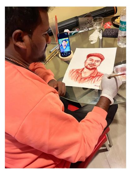 Sharan Ediga - Custom Portrait Art The Process: Behind the Art photo 4