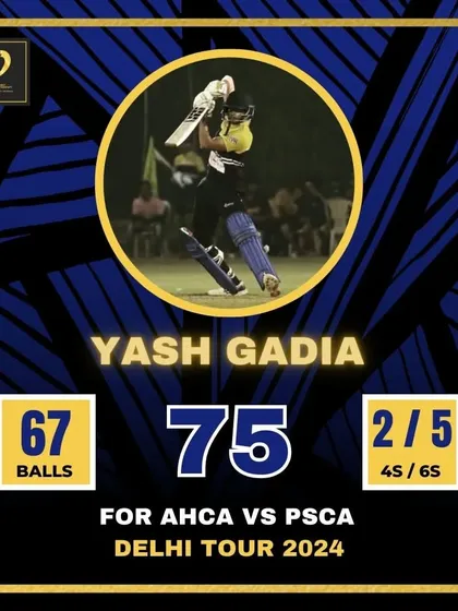 A solid 75 from Yash Gadia during our competitive Delhi Tour.