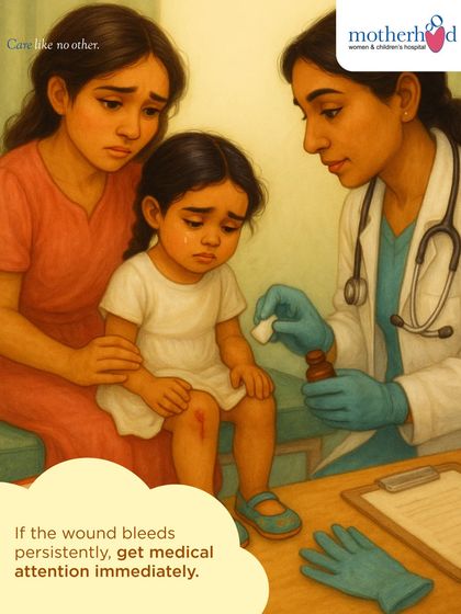 While most scrapes can be managed at home, it is important to seek medical attention if a wound bleeds persistently or appears deep. Our paediatric emergency services are always available to provide immediate care when you need it.