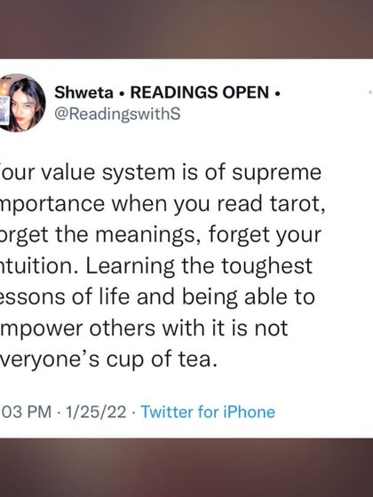 Your value system is of supreme importance when you read Tarot. You can have high intuition, but if your values are loose, your guidance will not help. An honest lifestyle is non-negotiable for a true Tarot reader.