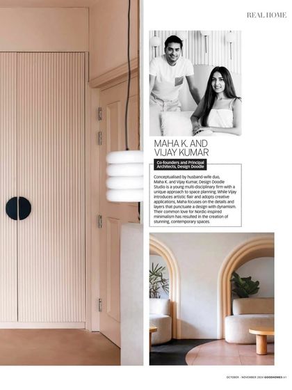 A page from our Goodhomes feature, showcasing our studio and our approach to creating stunning, contemporary spaces.