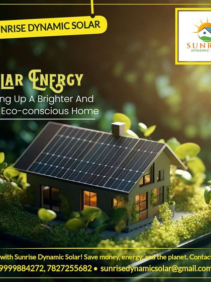 Solar energy lights up a brighter and more eco-conscious home. This miniature model shows how your house can be surrounded by green, both in nature and in the energy it uses.