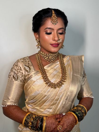 Sneha Kiran - Bridal & Event Makeup Artistry Traditional South Indian Muhurtham Brides photo 75