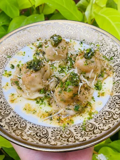 From our innovation series, this Pumpkin Ravioli with a spicy thecha drizzle is a perfect example of our fusion philosophy, blending Italian tradition with a fiery Indian kick.