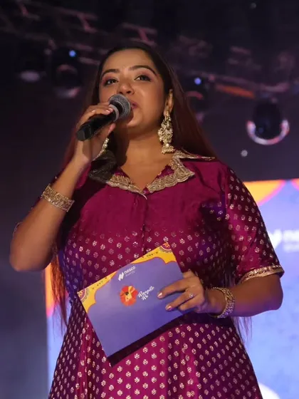 Holding my notes but speaking from the heart. Preparation meets passion on the last day of the festival.