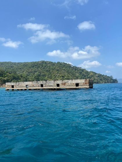The same unique structure in the Andamans, a testament to the wild and untamed nature of the islands.