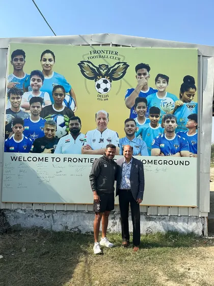 It was an honor to host Jamshedpur FC and meet Indian football legends Khalid Jamil and Steven Dias at our ground.