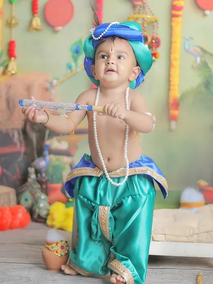 A dynamic shot of our little Balram, full of movement and personality.