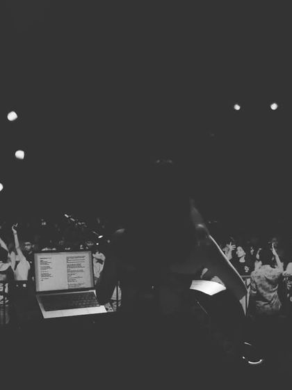 From my perspective on stage, seeing the crowd light up the night. A truly grateful moment.