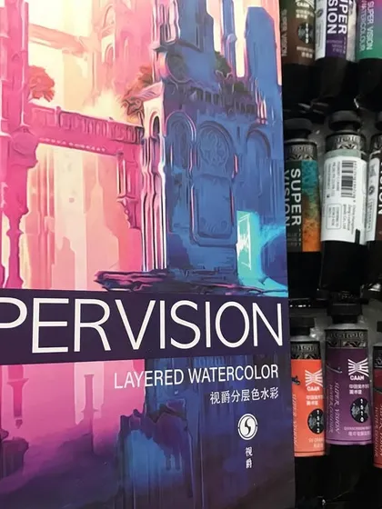 The new layered watercolour set from Supervision. I am always excited to experiment with new materials to see how they can enhance my work.