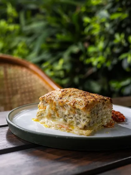 A warm plate of my Vegetable Lasagna is perfect for a sunny afternoon. With layers of fresh pasta, vegetables, and creamy cheese sauce, it’s pure comfort food with a garden view.