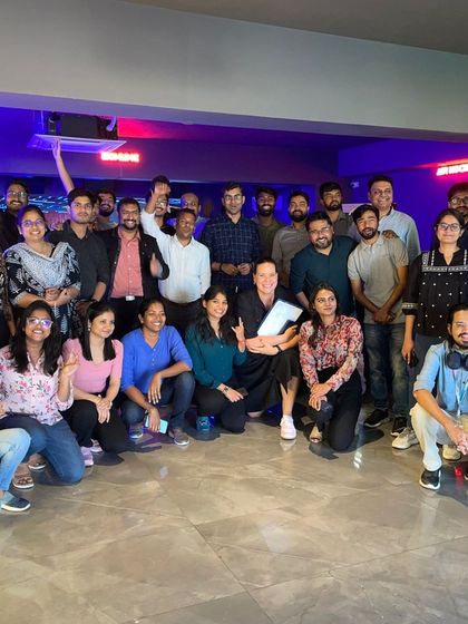 The energy and excitement are clear on the faces of this team during their corporate outing. We love hosting groups and making their day special.