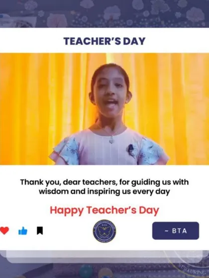 This student shares a message of gratitude for her teachers. These personal tributes highlight the supportive and encouraging atmosphere that we cultivate within our academy community.