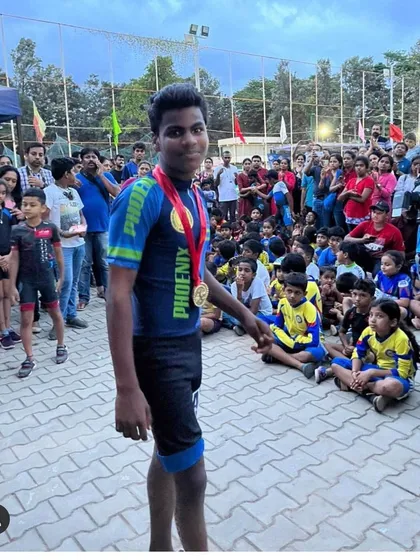 Celebrating a multi-sport victory as our academy student Madesh secures two gold medals at a roller skating championship. Our event management and coaching expertise extends beyond tennis to a variety of sports.