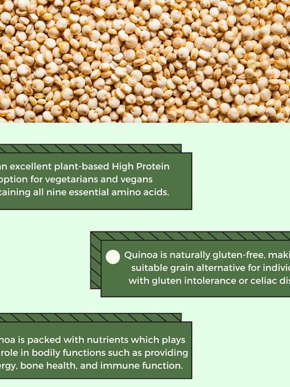 Quinoa is a star ingredient in my kitchen. It's an excellent plant based protein with all nine essential amino acids, it's naturally gluten free, and it provides sustained energy.