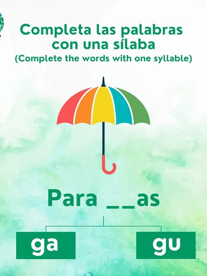 How do you complete the Spanish word for umbrella? Is it 'Paragas' or 'Paraguas'? Test your vocabulary.