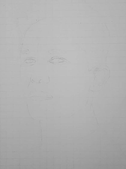 A detailed look at the 22 hours it took to draw Sunil Chhetri. You can see how I start with the eyes and build the portrait from there using the grid method.