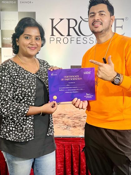 Celebrating the success of another participant at my hair education seminar. Empowering others with knowledge is what it's all about.