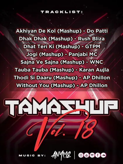 My music is always evolving. The 'Tamashup' series is where I blend Bollywood, Tech, and EDM into my own exclusive mashups and remixes. This is the unique sound you'll only hear in my sets.