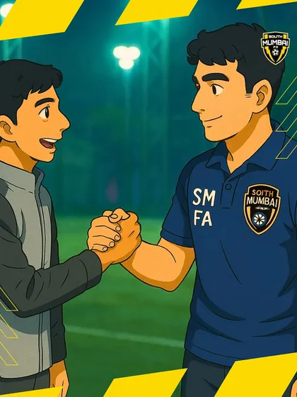 A handshake between coach and player, depicted in our unique anime style. This is the core of SMFA: mentorship and guidance.