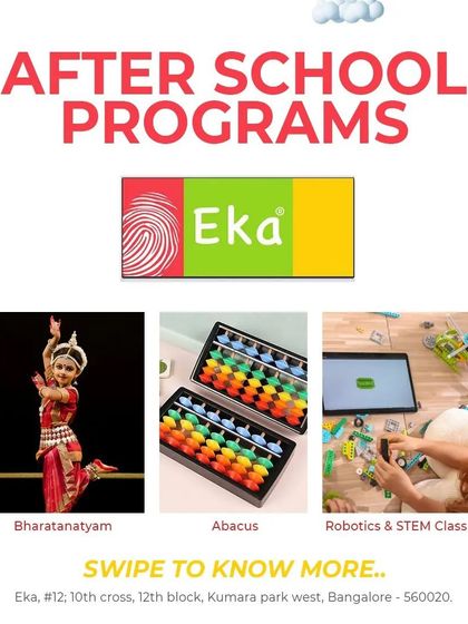 Swipe to discover the different after-school programs we offer. We run small batches with experienced trainers to ensure personalized attention.