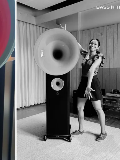 The joy of setting up the first Avantgarde speaker in our studio. It's not just a product; for us, it's a piece of art and a culmination of a long-held passion.