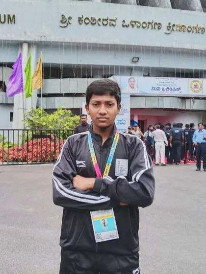This is what success looks like. Congratulations to our Kabaddi champ, Diganth, on his bronze medal win at the Karnataka State Level Mini Olympics. We combine traditional Kabaddi techniques with modern strength training to produce state-level medalists.