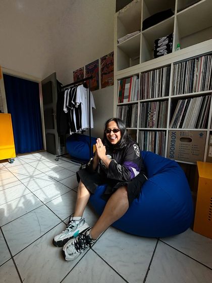 Prepping for a big DJ battle for Red Bull India. It feels like studying for an exam, but I was pumped and ready to bring my A-game.