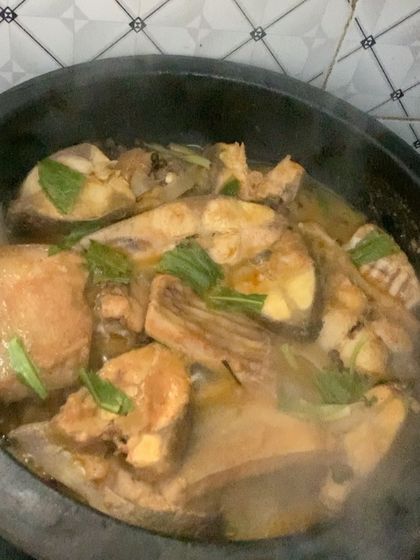 A pot of fish curry is happening now. You can message me to place an order.