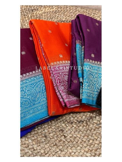 Here are all the beautiful contrast color combinations available in my chiffon sarees. These are budget-friendly sarees perfect for gifting this festival season.