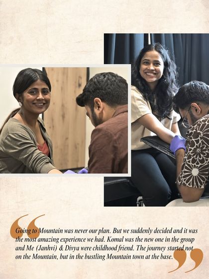 "Going to Mountain was never our plan. But we suddenly decided and it was the most amazing experience we had." The beginning of a friendship story that led to matching tattoos.