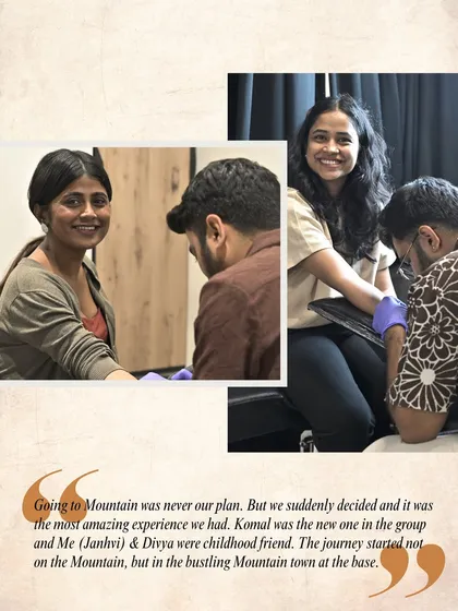 "Going to Mountain was never our plan. But we suddenly decided and it was the most amazing experience we had." The beginning of a friendship story that led to matching tattoos.