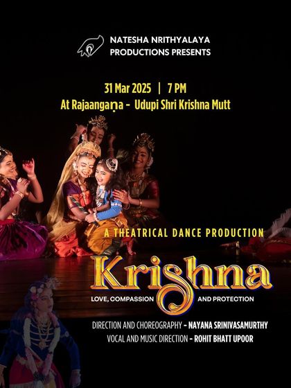Our official invitation for the performance of "KRISHNA" at the prestigious Udupi Krishna Mutt as part of the Ram Navami celebrations. It is an honor to be part of such a sacred festival.