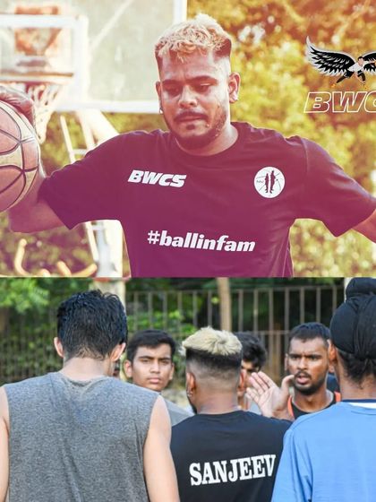 A collage showing me both in action and coaching my team. I'm a player and a mentor.