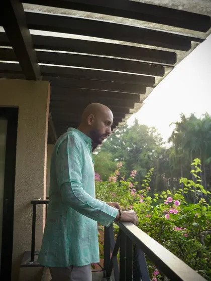 Looking out over the lush greenery in Goa. The natural beauty of India provides an amazing backdrop for wedding celebrations.